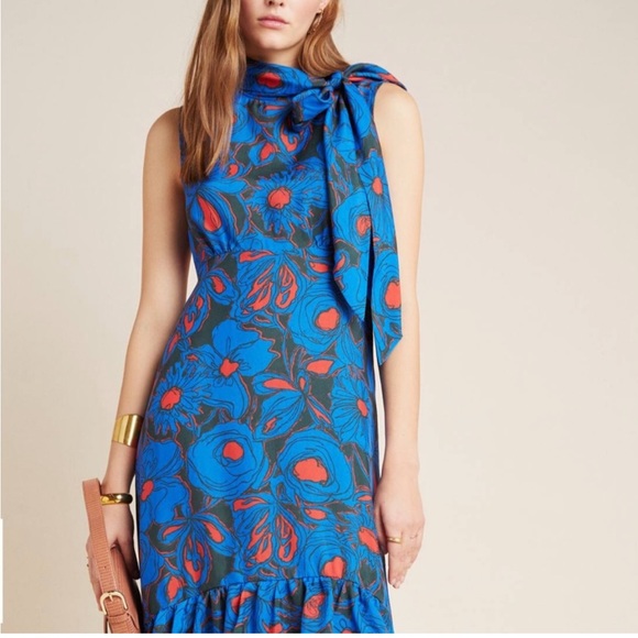 ✨ NWOT Anthropologie Hope for Flowers Dress Sz 8P - Picture 2 of 11